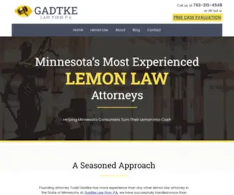 Lemonlawminnesota.com(Minnesota Lemon Law Attorneys) Screenshot