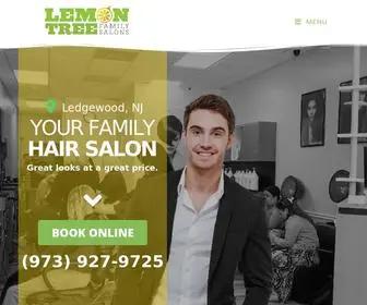 Lemontreeledgewood.com(Lemon Tree Salons of Ledgewood NJ) Screenshot