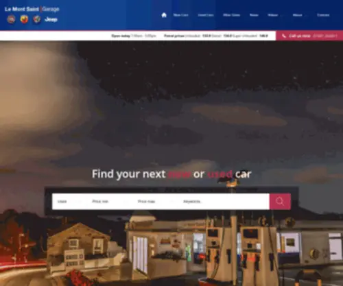 Lemontsaint.co.uk(Le Mont Saint Garage Guernsey) Screenshot