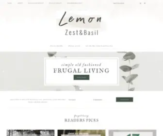 Lemonzestandbasil.com(Lemon Zest and Basil) Screenshot