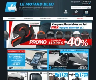 Lemotardbleu.com(Vente d'équipements et accessoires moto) Screenshot