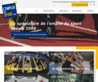 Lemploidusport.org(L'emploi du Sport) Screenshot