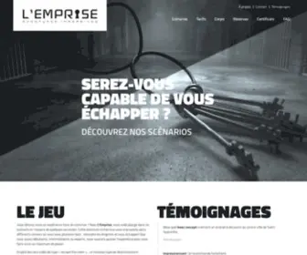 Lemprise.com(L'Emprise Aventures Immersives L'Emprise Aventures Immersives) Screenshot