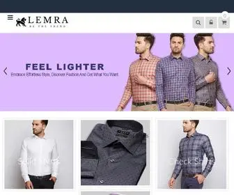 Lemra.com(Buy custom tailored Giza cotton shirts online in Delhi NCR) Screenshot