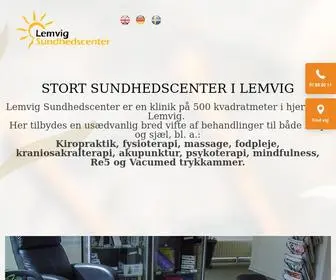 Lemvigsund.dk(Kiropraktor & sundhedscenter i Lemvig) Screenshot