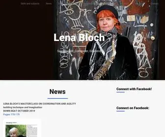 Lenabloch.com(Saxophonist, Composer, Educator) Screenshot