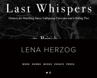 Lenaherzog.com(LENA HERZOG) Screenshot