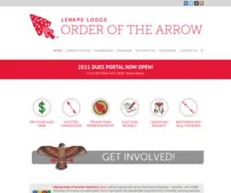 Lenape8.org(Garden State Council) Screenshot