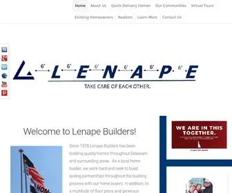 Lenapebuilders.net(Lenape Builders) Screenshot