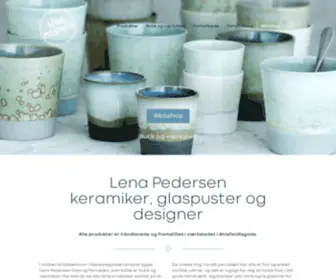 Lenapedersen.com(Keramiker Lena Pedersen) Screenshot