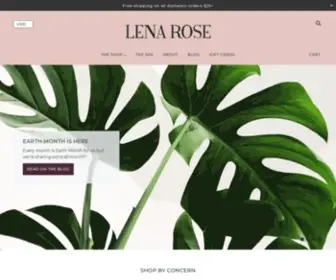 Lenarosebeauty.com(Lena Rose) Screenshot
