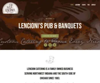 Lencionicatering.com(Lencioni's Pub & Banquets) Screenshot