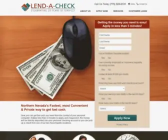 Lendacheck.com(Payday Loans) Screenshot