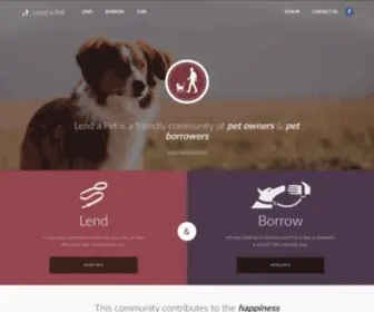 Lendapet.com.au(Lend a Pet) Screenshot