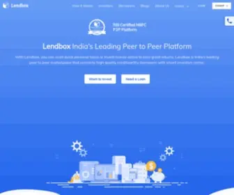Lendbox.in(India's leading Peer to peer lending (p2p)) Screenshot