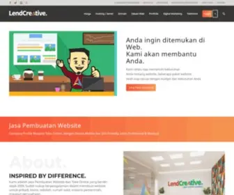 Lendcreative.com(Jasa Pembuatan Website dan Toko Online Jasa Pembuatan Website dan Toko Online) Screenshot