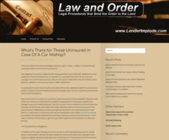 Lenderimplode.com(Legal procedures) Screenshot