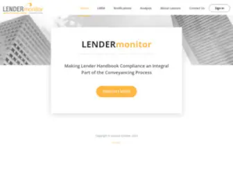 Lendermonitor.com(Conveyancing Panel Information) Screenshot