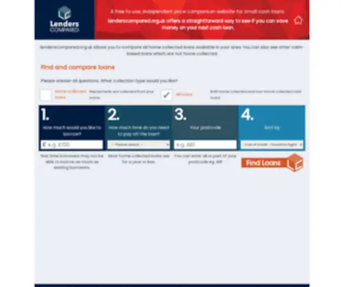 Lenderscompared.org.uk(Lenders Compared) Screenshot