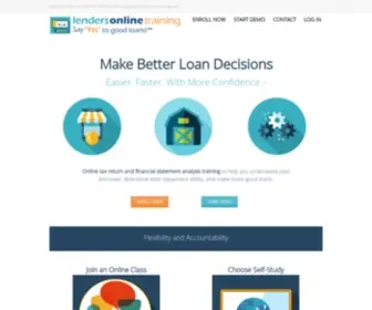 Lendersonlinetraining.com(Lender's Online Training) Screenshot