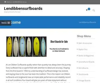 Lendibbensurfboards.com.au(Len Dibben Surfboards) Screenshot