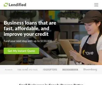 Lendified.com(Small Business Loans Canada) Screenshot