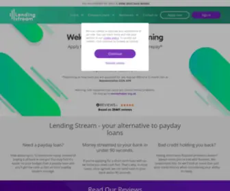 Lendingstream.co.uk(Get Short Term Cash Loans repaid over 6 months in UK) Screenshot