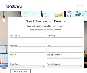 Lendistry.com(Providing economic opportunities for everyone) Screenshot