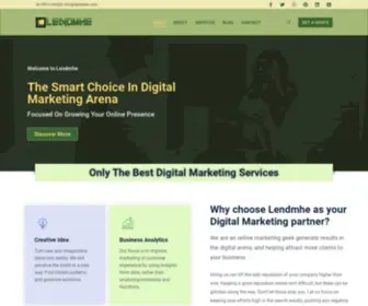 Lendmhe.com(Lendmhe digital marketing agency) Screenshot