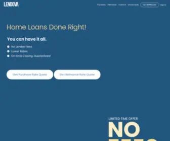 Lendova.com(Highly rated lender by leading rating & review sites) Screenshot