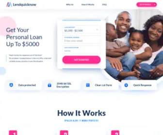 Lendquicknow.com(Get Your Personal Loan Up To $5000) Screenshot