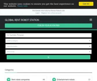 Lendrobots.com(Hire, rent, lease & buy robots worldwide) Screenshot