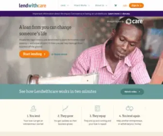 Lendwithcare.org(Microfinance from CARE International UK) Screenshot