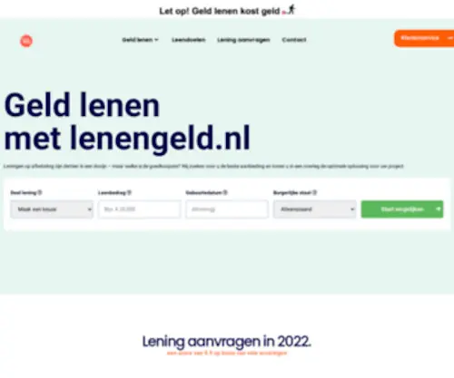 Lenen.com(Voordelig, daar gaat het om) Screenshot