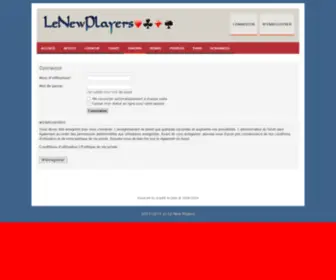Lenewplayers.fr(Le New Players) Screenshot