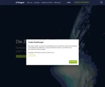 Lengoo.de(Hier erhalten Sie erstklassige Fachübersetzungen in wenigen Klicks) Screenshot