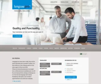 Lenguaepro.com(Professional translation services) Screenshot