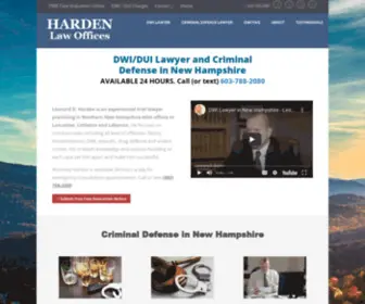 Lenharden.com(Attorney Len Harden) Screenshot