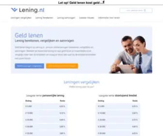 Lening.nl(Leningen vergelijken) Screenshot