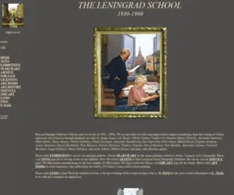 Leningradschool.com(Leningrad School of Painting) Screenshot