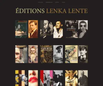 Lenkalente.com(Editions Lenka lente) Screenshot