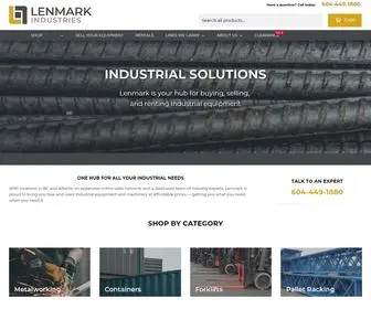 Lenmark.com(Lenmark makes it easier than ever to find the equipment you need. our online inventory) Screenshot