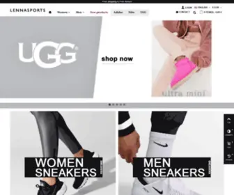 Lennasports.com(New Season Sneakers) Screenshot