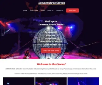 Lennonbroscircus.com.au(Lennon Bros Circus) Screenshot