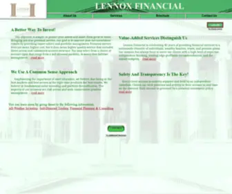 Lennoxfinancial.com(Stock and Bond investment management by Lennox Financial) Screenshot