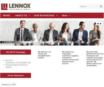 Lennoxinternational.com(Lennox International) Screenshot