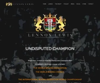 Lennoxlewis.com(Lennox Lewis) Screenshot