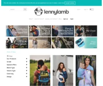 Lennylamb.com(Baby Wraps and Ergonomic Carriers) Screenshot
