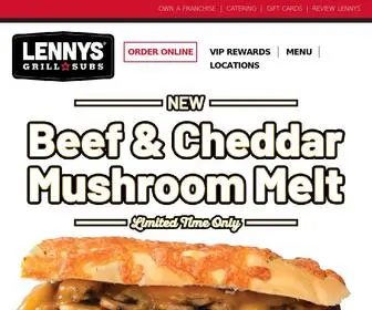 Lennys.com(Lennys Grill & Subs®) Screenshot