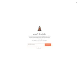 Lennysnewsletter.com(Lenny's Newsletter) Screenshot